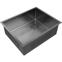 Кухонная мойка Paulmark NEXT-SKEW 54 UNI PM885444-GM (черный/вороненая сталь) - Превью изображения №2 — Интернет-магазин Time-Shop