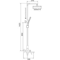 Душевая система  Shevanik S4636T - Превью изображения №2 — Интернет-магазин Time-Shop