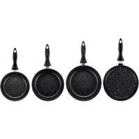 Набор сковород Elan Gallery Гармония вкуса 120112+4 (черный мрамор) - Превью изображения №3 — Интернет-магазин Time-Shop