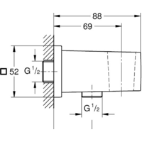 Шланговое подключение Grohe Euphoria Cube 26370000 - Превью изображения №2 — Интернет-магазин Time-Shop