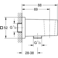 Шланговое подключение Grohe Euphoria Cube 26370000 - Превью изображения №2 — Интернет-магазин Time-Shop