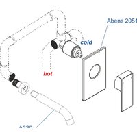 Комплект смесителей Wasserkraft A20503 - Превью изображения №2 — Интернет-магазин Time-Shop