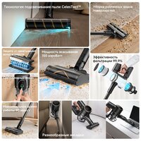 Пылесос Dreame Cordless Vacuum Cleaner R10s Pro VZV23A (евровилка, черный) - Превью изображения №7 — Интернет-магазин Time-Shop