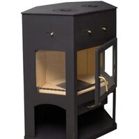 Свободностоящая печь-камин Мета-Бел Енисей с плитой АОТ-11.0 - Превью изображения №4 — Интернет-магазин Time-Shop