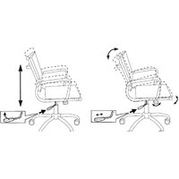 Офисное кресло Бюрократ CH-993-Low/Camel (бежевый) - Превью изображения №6 — Интернет-магазин Time-Shop