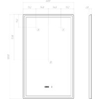  Vigo Зеркало Roberta Luxe 600 - Превью изображения №10 — Интернет-магазин Time-Shop
