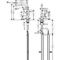 Смеситель Hansgrohe Talis M54 72809000 - Превью изображения №2 — Интернет-магазин Time-Shop