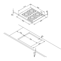 Варочная панель Korting HG 661 CTGN - Превью изображения №2 — Интернет-магазин Time-Shop