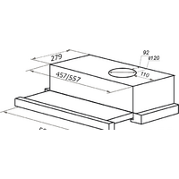 Кухонная вытяжка MAUNFELD VS Light (Glass) 60 (черное стекло) - Превью изображения №2 — Интернет-магазин Time-Shop
