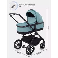 Универсальная коляска MOWbaby Amber MB067 (2 в 1, мятный) - Превью изображения №3 — Интернет-магазин Time-Shop