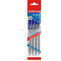 Набор шариковых ручек Erich Krause R-301 Classic Matic синий 46750 (4 шт) - Превью изображения №5 — Интернет-магазин Time-Shop