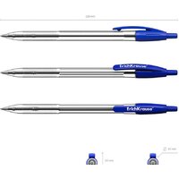 Набор шариковых ручек Erich Krause R-301 Classic Matic синий 46750 (4 шт) - Превью изображения №4 — Интернет-магазин Time-Shop