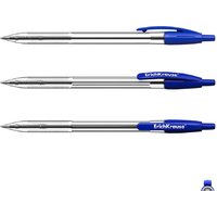 Набор шариковых ручек Erich Krause R-301 Classic Matic синий 46750 (4 шт) - Превью изображения №2 — Интернет-магазин Time-Shop