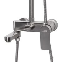 Душевая система  Hansberge H5049 (никель) - Превью изображения №3 — Интернет-магазин Time-Shop