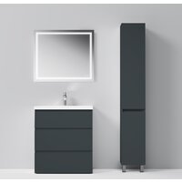  AM.PM Шкаф-пенал Gem S 30 M91CSR0306GM (правый, графит матовый) - Превью изображения №5 — Интернет-магазин Time-Shop