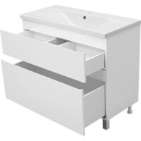  Misty Тумба под умывальник Лаки 100 П-Лак-01100-0112Я+RCW-1403100WH - Превью изображения №4 — Интернет-магазин Time-Shop