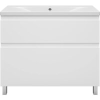  Misty Тумба под умывальник Лаки 100 П-Лак-01100-0112Я+RCW-1403100WH - Превью изображения №2 — Интернет-магазин Time-Shop