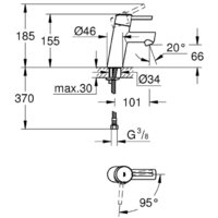 Смеситель Grohe Concetto S-Size 2338510E - Превью изображения №2 — Интернет-магазин Time-Shop