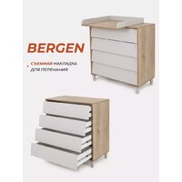 Детский комод Rant Bergen 105 (Crystal Beige) - Превью изображения №2 — Интернет-магазин Time-Shop