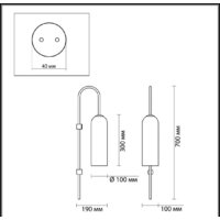 Бра Odeon Light Vosti 4642/1W - Превью изображения №4 — Интернет-магазин Time-Shop