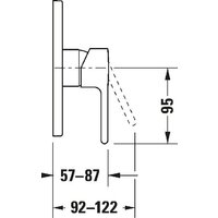 Смеситель без скрытого механизма Duravit B.2 chrom B24210010010 - Превью изображения №3 — Интернет-магазин Time-Shop