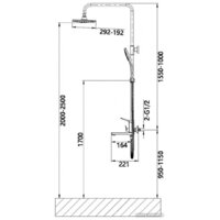 Душевая система  Vieir V423562-F - Превью изображения №2 — Интернет-магазин Time-Shop