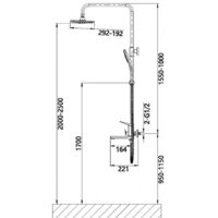 Душевая система  Vieir V423562-F - Превью изображения №2 — Интернет-магазин Time-Shop