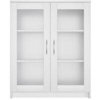 Тумба Mio Tesoro Сириус 2 двери со стеклом 78x95 2.02.03.360.1 (белый) - Превью изображения №3 — Интернет-магазин Time-Shop