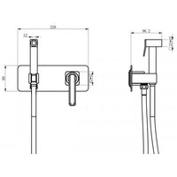 Гигиенический душ Lemark Mista LM6419WG - Превью изображения №3 — Интернет-магазин Time-Shop