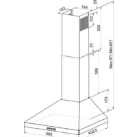 Кухонная вытяжка LEX Briz 600 (черный) - Превью изображения №2 — Интернет-магазин Time-Shop