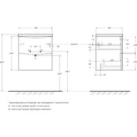  BelBagno Тумба под умывальник MARINO-CER-MINI-500-2C-SO-RR-P - Превью изображения №2 — Интернет-магазин Time-Shop