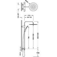 Душевая система  Tres Loft 19038705NM - Превью изображения №2 — Интернет-магазин Time-Shop