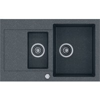 Кухонная мойка Kernau KGS H 6080 1.5B1D Graphite - Превью изображения №1 — Интернет-магазин Time-Shop