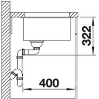 Кухонная мойка Blanco Subline 700-U Level (серый беж, корзинчатый вентиль) - Превью изображения №3 — Интернет-магазин Time-Shop
