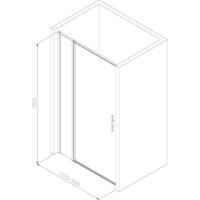 Душевая дверь Allen Brau Priority 3.31036.BBA 294065 (черный браш) - Превью изображения №15 — Интернет-магазин Time-Shop