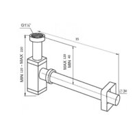 Сифон SantiLine SL-118 - Превью изображения №2 — Интернет-магазин Time-Shop