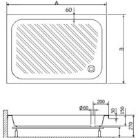 Душевой поддон RGW B/CL-S 80x100 - Превью изображения №2 — Интернет-магазин Time-Shop