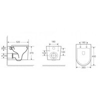 Унитаз подвесной WeltWasser Nesenbach 004 GL-WT (белый глянец) - Превью изображения №2 — Интернет-магазин Time-Shop