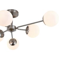 Люстра средней высоты Escada 150008/6R ES0000069 (Satin Nickel) - Превью изображения №3 — Интернет-магазин Time-Shop