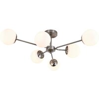 Люстра средней высоты Escada 150008/6R ES0000069 (Satin Nickel) - Превью изображения №2 — Интернет-магазин Time-Shop