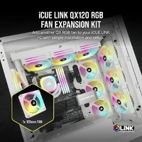 Вентилятор для корпуса Corsair iCUE LINK QX120 RGB CO-9051005-WW - Превью изображения №2 — Интернет-магазин Time-Shop
