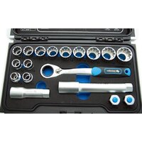 Набор трещотка с головками Hoegert Technik HT1R478 (18 предметов) - Превью изображения №2 — Интернет-магазин Time-Shop