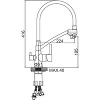 Смеситель Ledeme L4855D-12 - Превью изображения №2 — Интернет-магазин Time-Shop