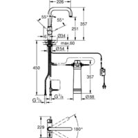 Смеситель Grohe Blue Pure Eurosmart 30383000 - Превью изображения №2 — Интернет-магазин Time-Shop