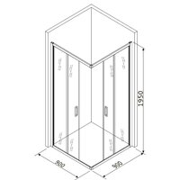 Душевой уголок Roxen Caspia 55060-90 90х90 - Превью изображения №16 — Интернет-магазин Time-Shop