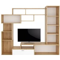 Стенка Stolline Диско СТЛ.150.01 (дуб дикий/белый) - Превью изображения №3 — Интернет-магазин Time-Shop