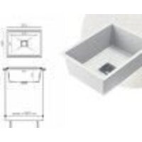 Кухонная мойка Polygran Blade 550 (белый хлопок) - Превью изображения №2 — Интернет-магазин Time-Shop