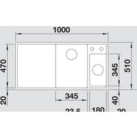 Кухонная мойка Blanco AXIA III 6 S 525851 (черный) - Превью изображения №3 — Интернет-магазин Time-Shop