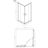 Душевой уголок Ambassador Set 14011103-ST11 - Превью изображения №5 — Интернет-магазин Time-Shop