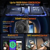 Телефон Ulefone Power Armor 16S 8GB/128GB (черный) - Превью изображения №11 — Интернет-магазин Time-Shop